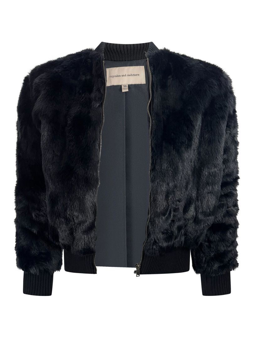 Faux Fur Bomber Jacket