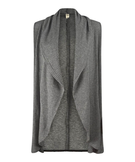 Sleeveless Thermal Cardigan