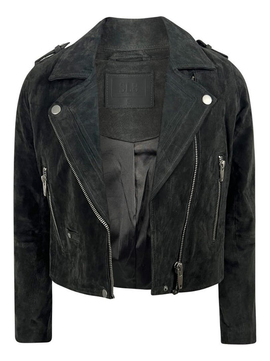 Suede Leather Moto Jacket