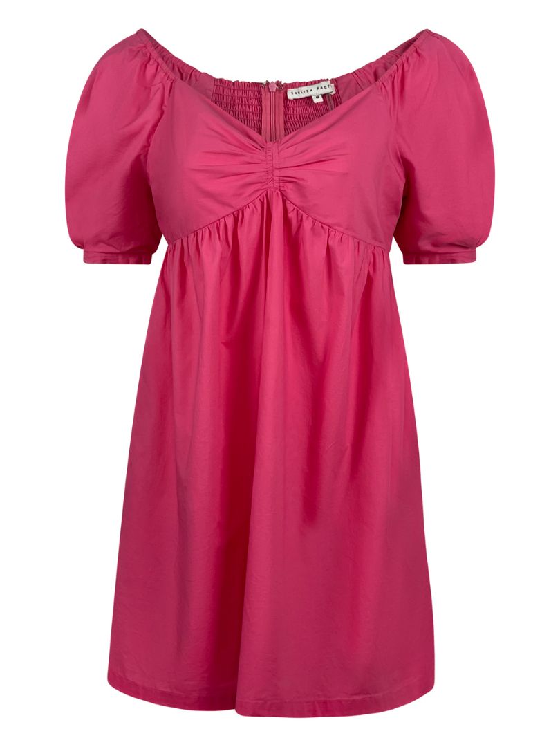 Puff Sleeve Baby Doll Dress