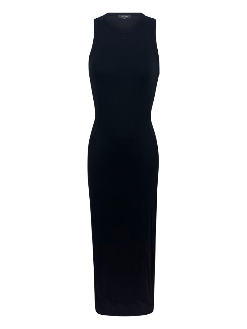 High Neck Bodycon Midi Dress